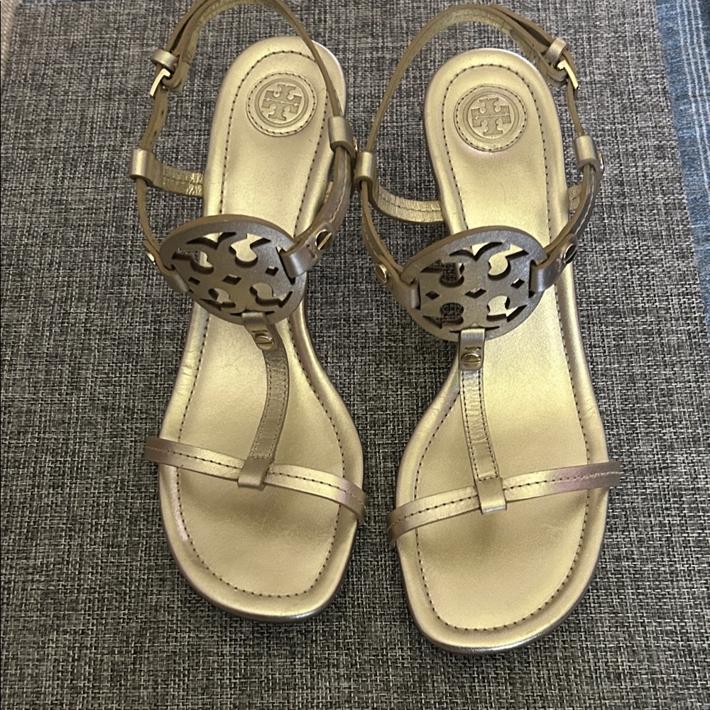 Tory Burch Metallic Sandals